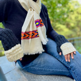 Winter Cap & Gloves (Black-White)