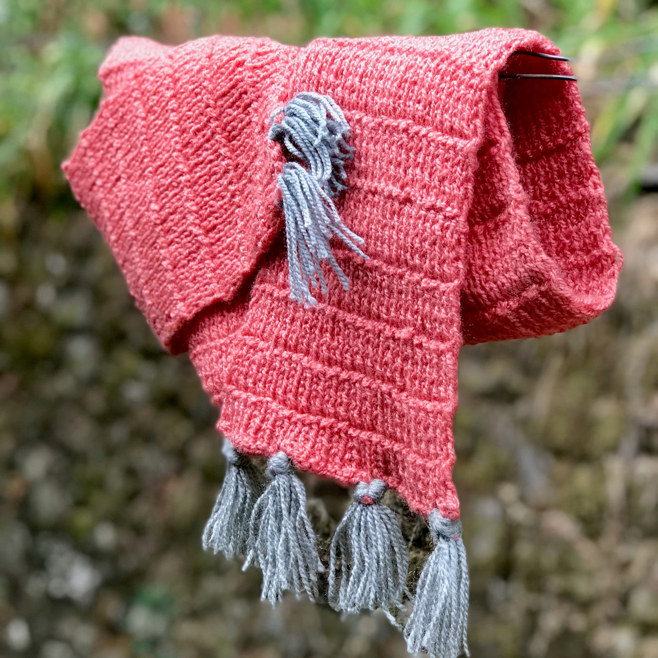 Hand Knitted Muffler (P/G) Hand Knitted Muffler (P/G)