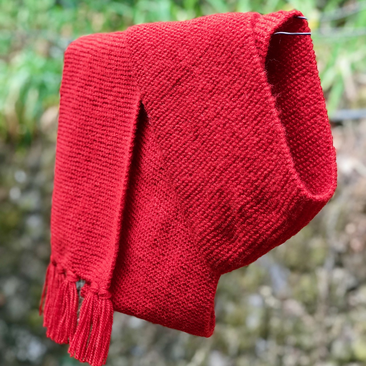 Hand Knitted Muffler (Red) Hand Knitted Muffler (Red)
