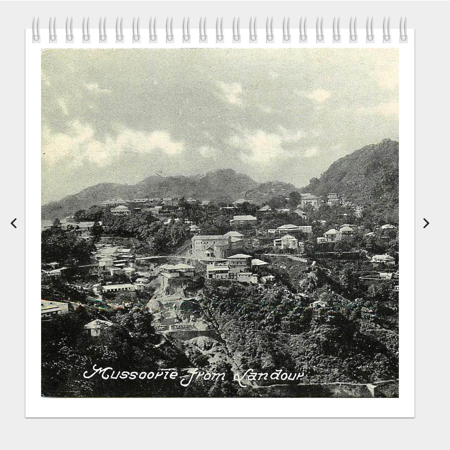 Vintage Calendars of Landour & Mussoorie Vintage Calendars of Landour & Mussoorie