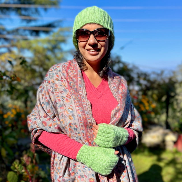 Winter Cap & Gloves (SeaGreen) Winter Cap & Gloves (SeaGreen)