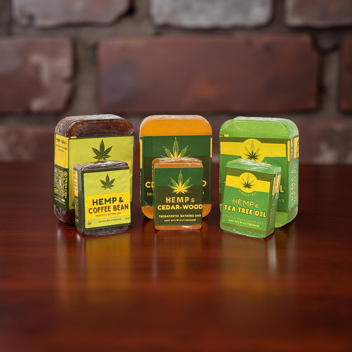 Therapeutic Hemp Bathing Bars (Pack of 3)