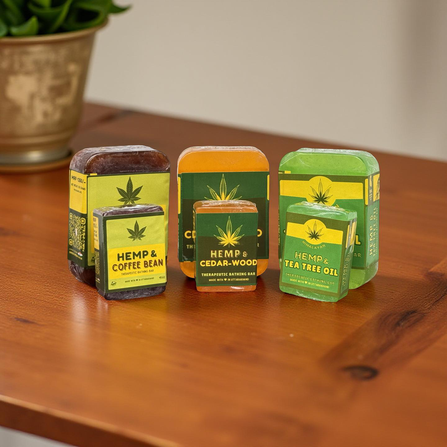 Therapeutic Hemp Bathing Bars (Pack of 3)
